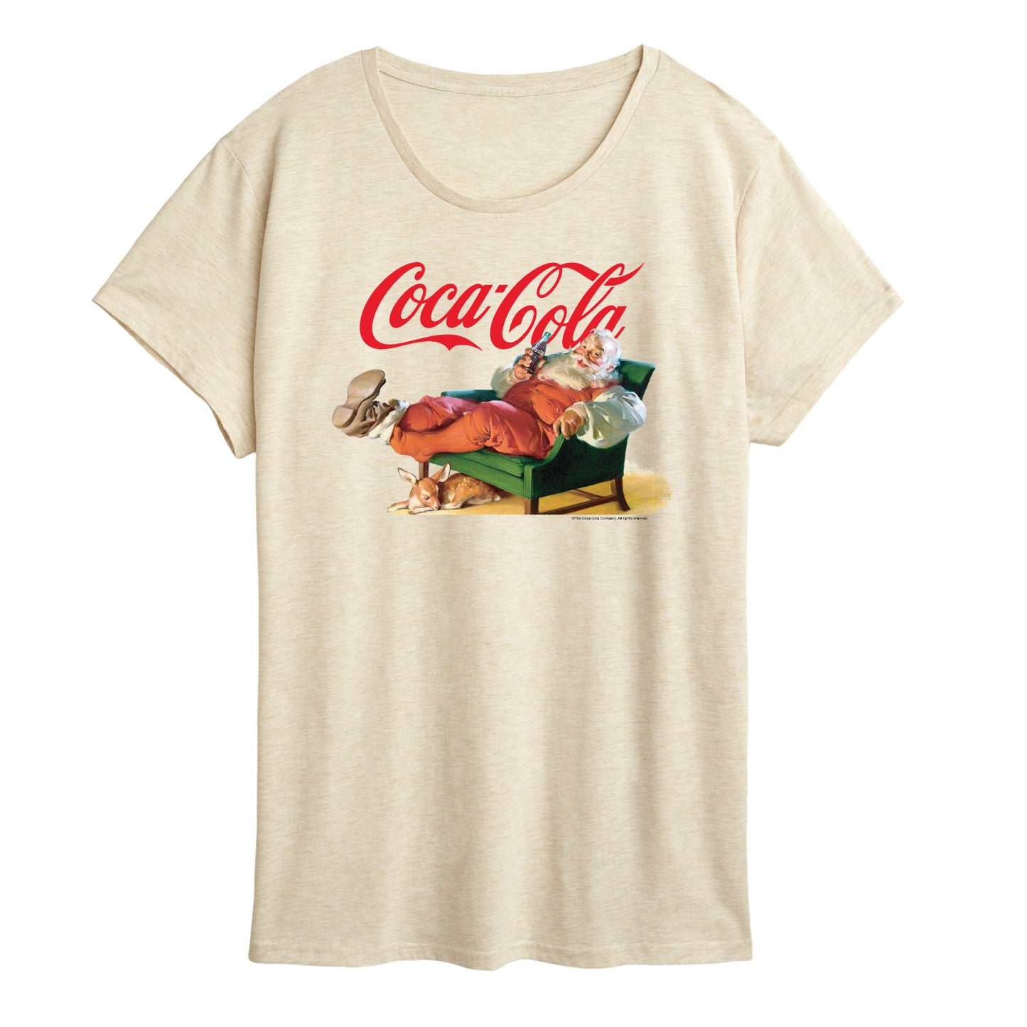 Coca-Cola - Santa Coke - Women's Short Sleeve Graphic T-Shirt