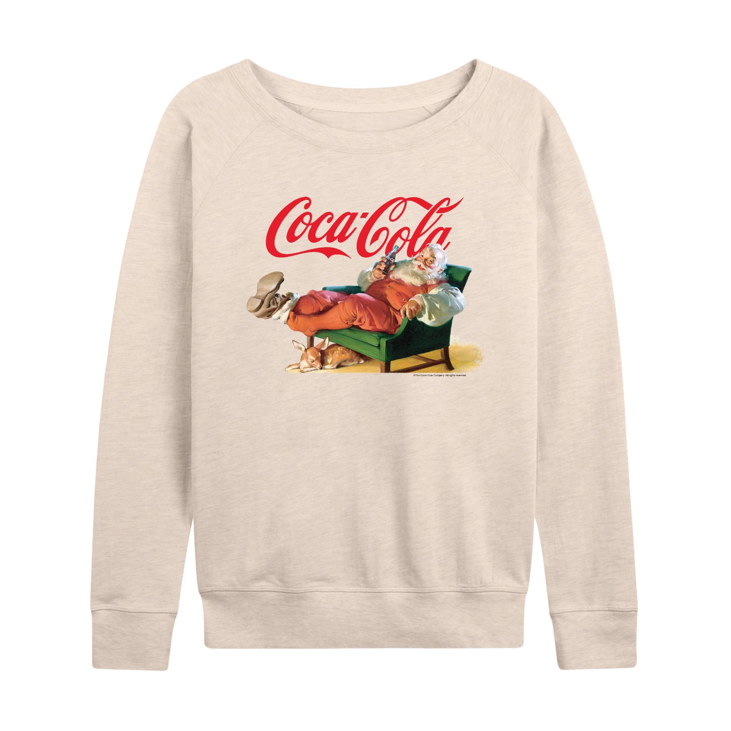 Coca-Cola - Santa Coke - Women's French Terry Long Sleeve Pullover