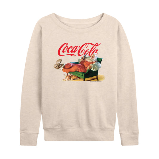 Coca-Cola - Santa Coke - Women's French Terry Long Sleeve Pullover