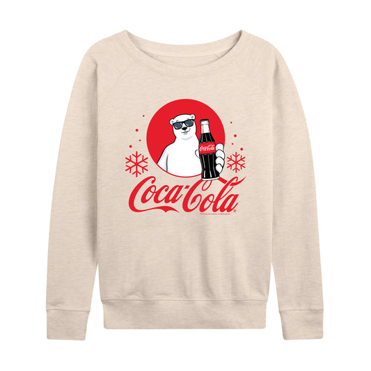 Coca-Cola - Polar Bear Circle - Women's French Terry Long Sleeve Pullover