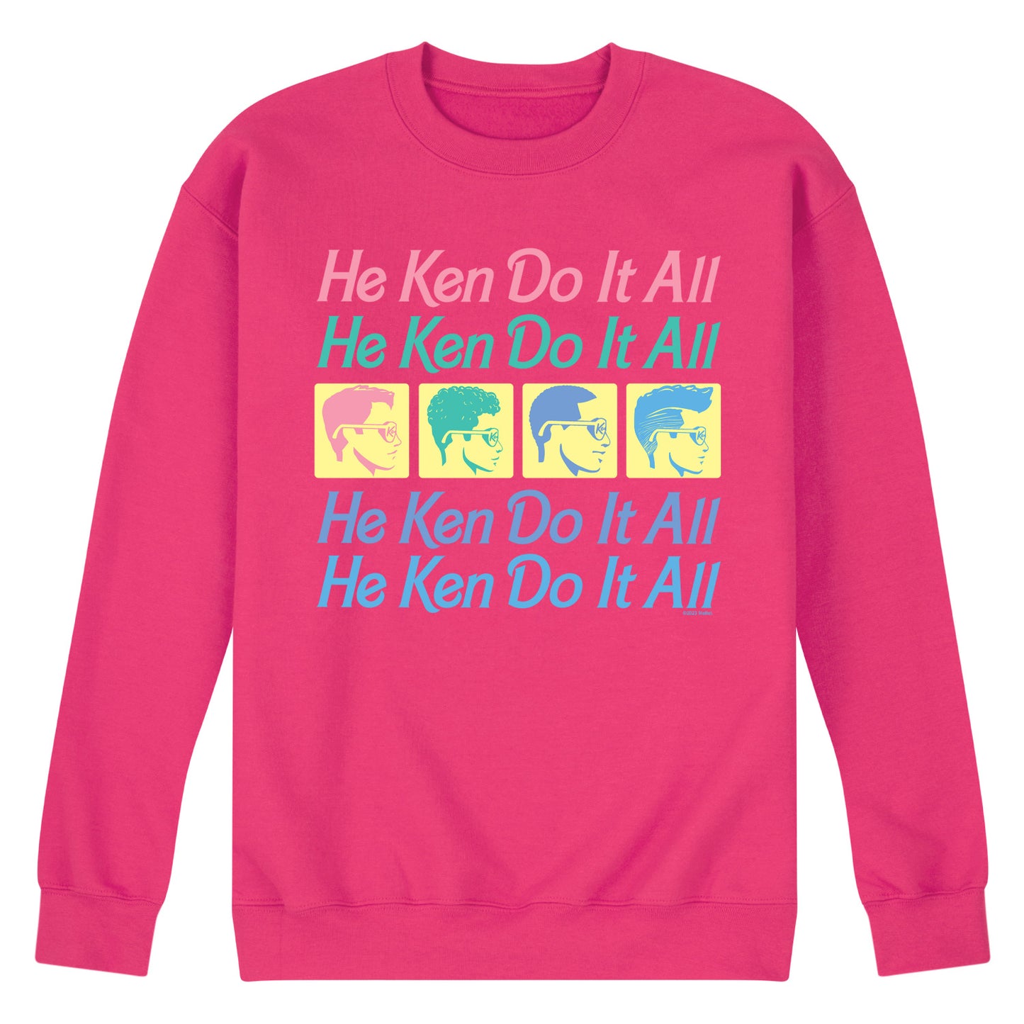 Barbie - He Ken Can Do It All Stacked - Men's Crew Neck Fleece Pullover