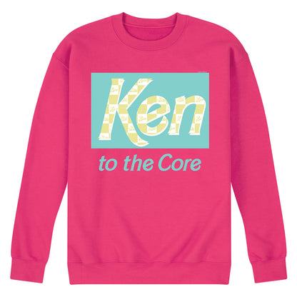 Barbie - Ken to the Core - Checked Style - Men's Crew Neck Fleece Pullover