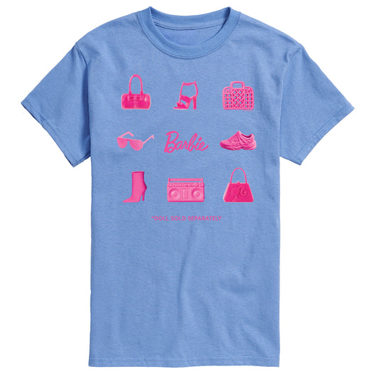 Barbie - Iconic Purse, Shoes, Sunglasses, & Boombox - Doll Sold Separately - Men's Short Sleeve Graphic T-Shirt