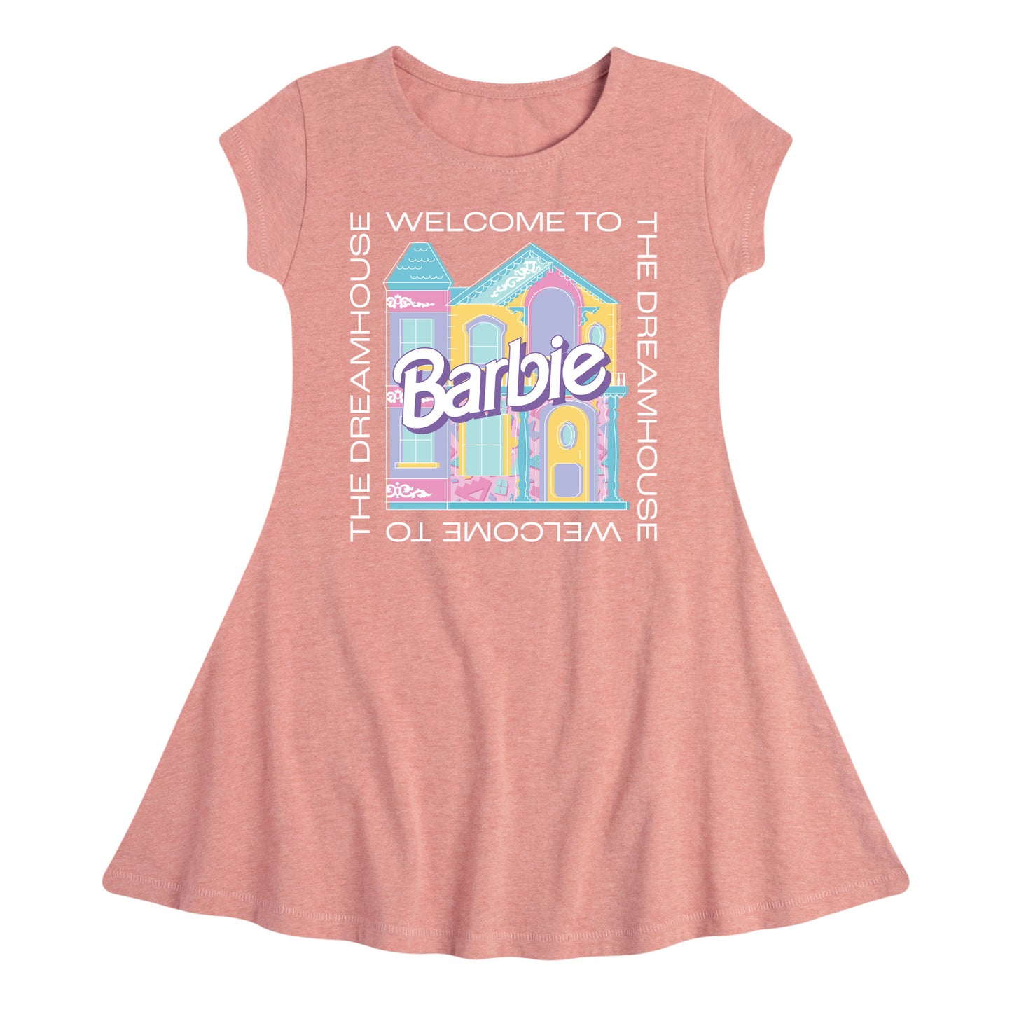 Barbie - Welcome To The Dreamhouse - Toddler & Youth Girls Fit & Flare Dress