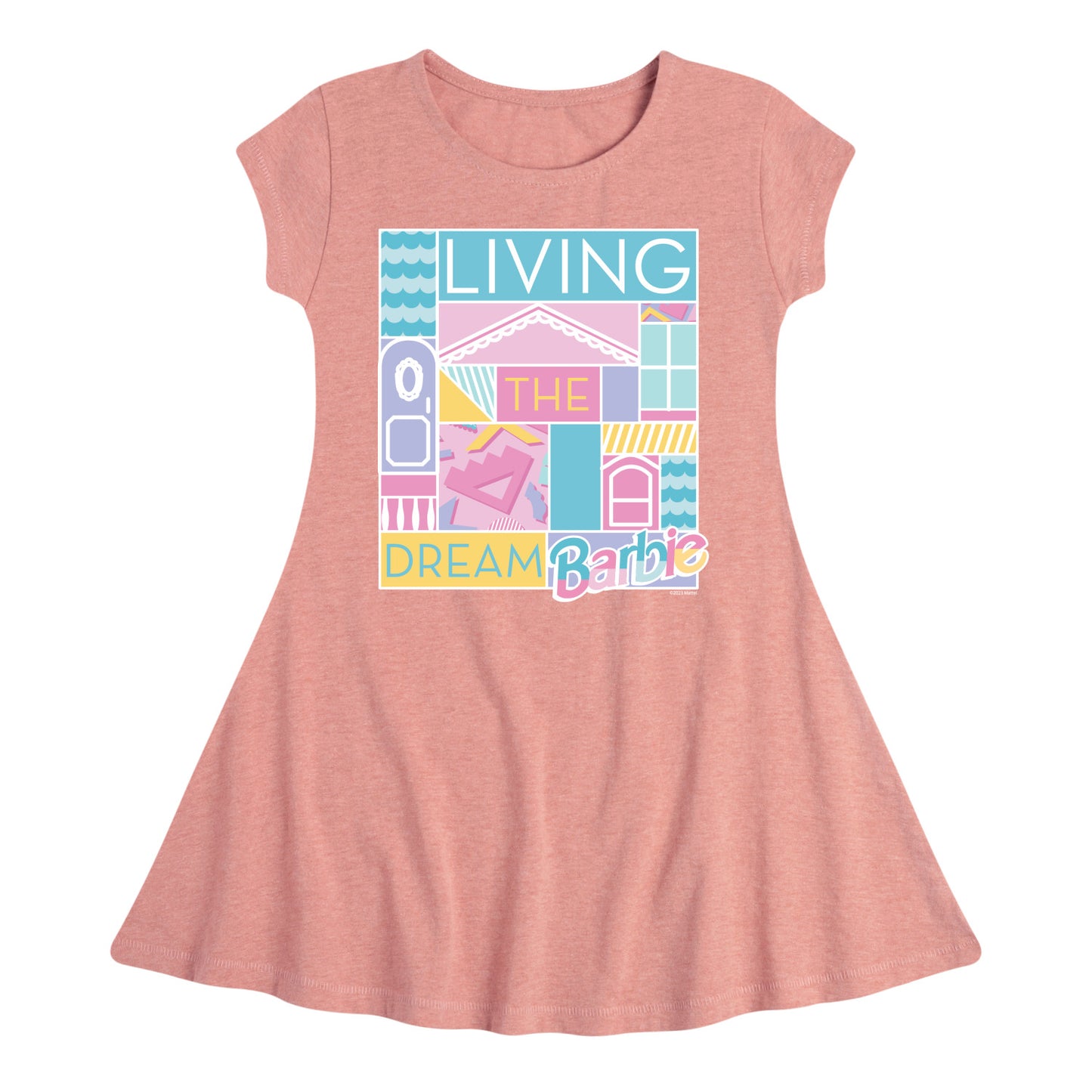 Barbie - Living The Dream - Toddler & Youth Girls Fit & Flare Dress