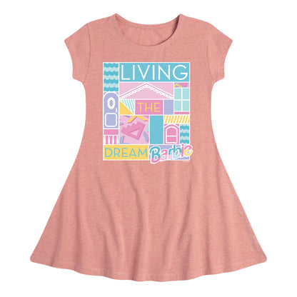 Barbie - Living The Dream - Toddler & Youth Girls Fit & Flare Dress