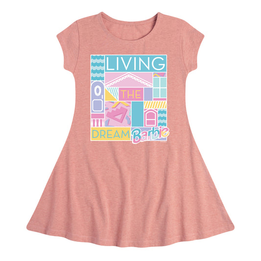Barbie - Living The Dream - Toddler & Youth Girls Fit & Flare Dress