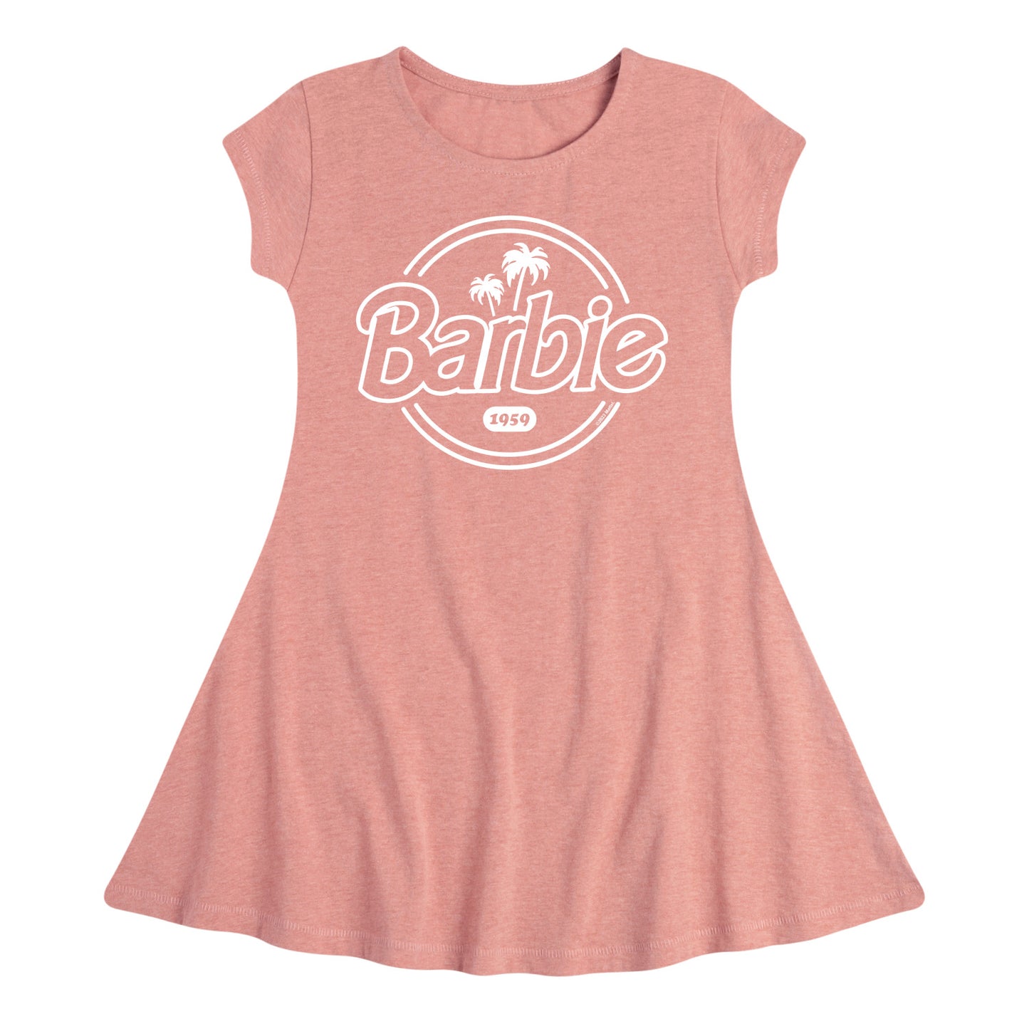 Barbie - Retro Logo 1959 - Toddler & Youth Girls Fit & Flare Dress