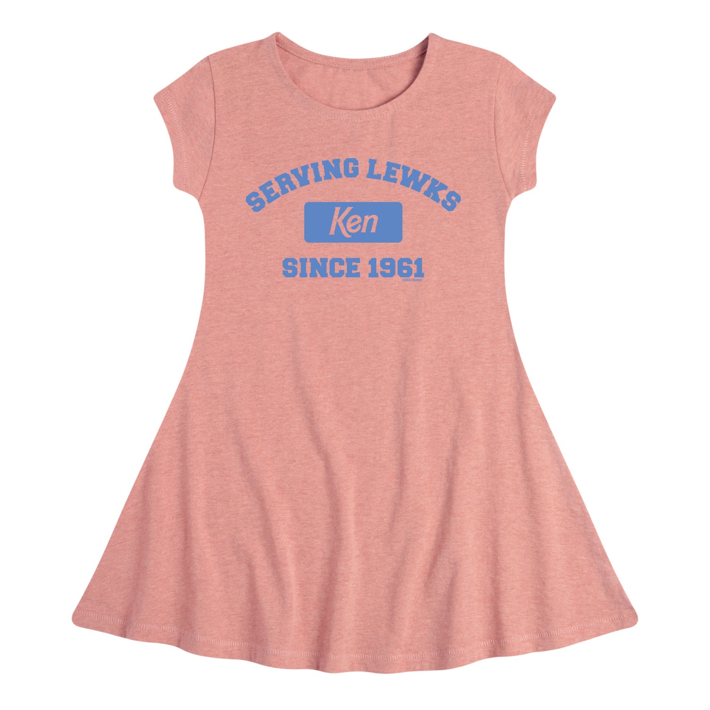 Barbie - Ken Serving Lewks Since 1961 - Toddler & Youth Girls Fit & Flare Dress