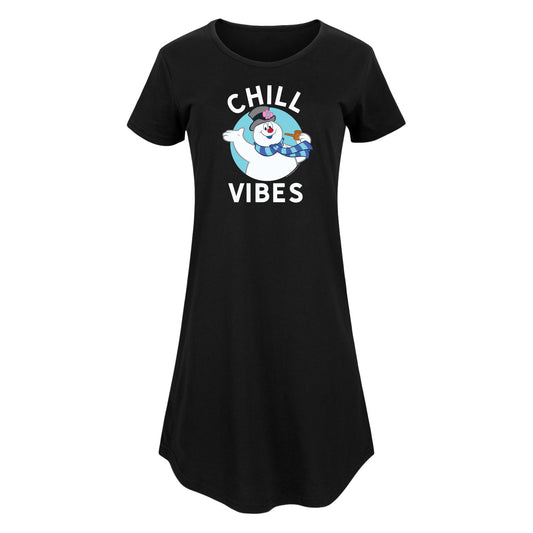 Frosty The Snowman - Christmas - Chill Vibes - Women's Any Way Dress