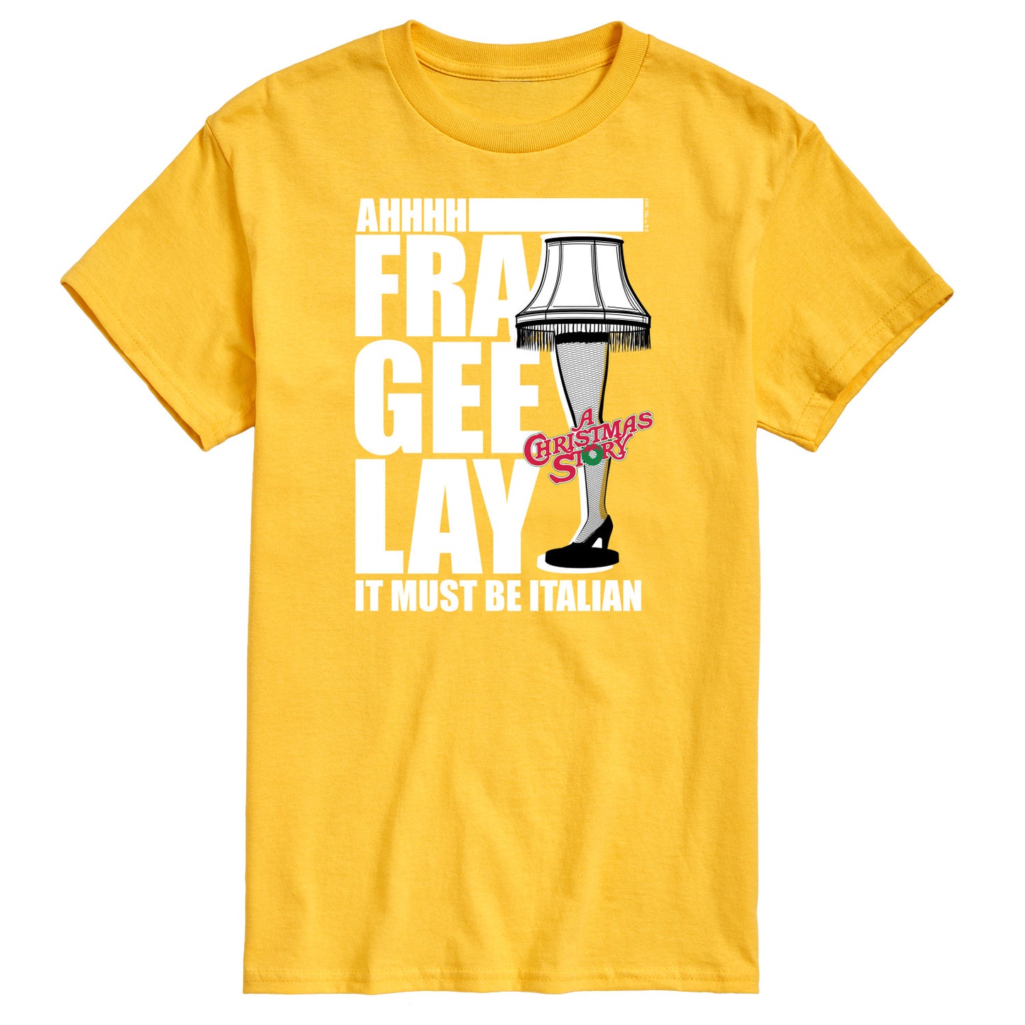 A Christmas Story - Ahhh Fra Gee Lay Must Be Italian - Men's Short Sleeve Graphic T-Shirt