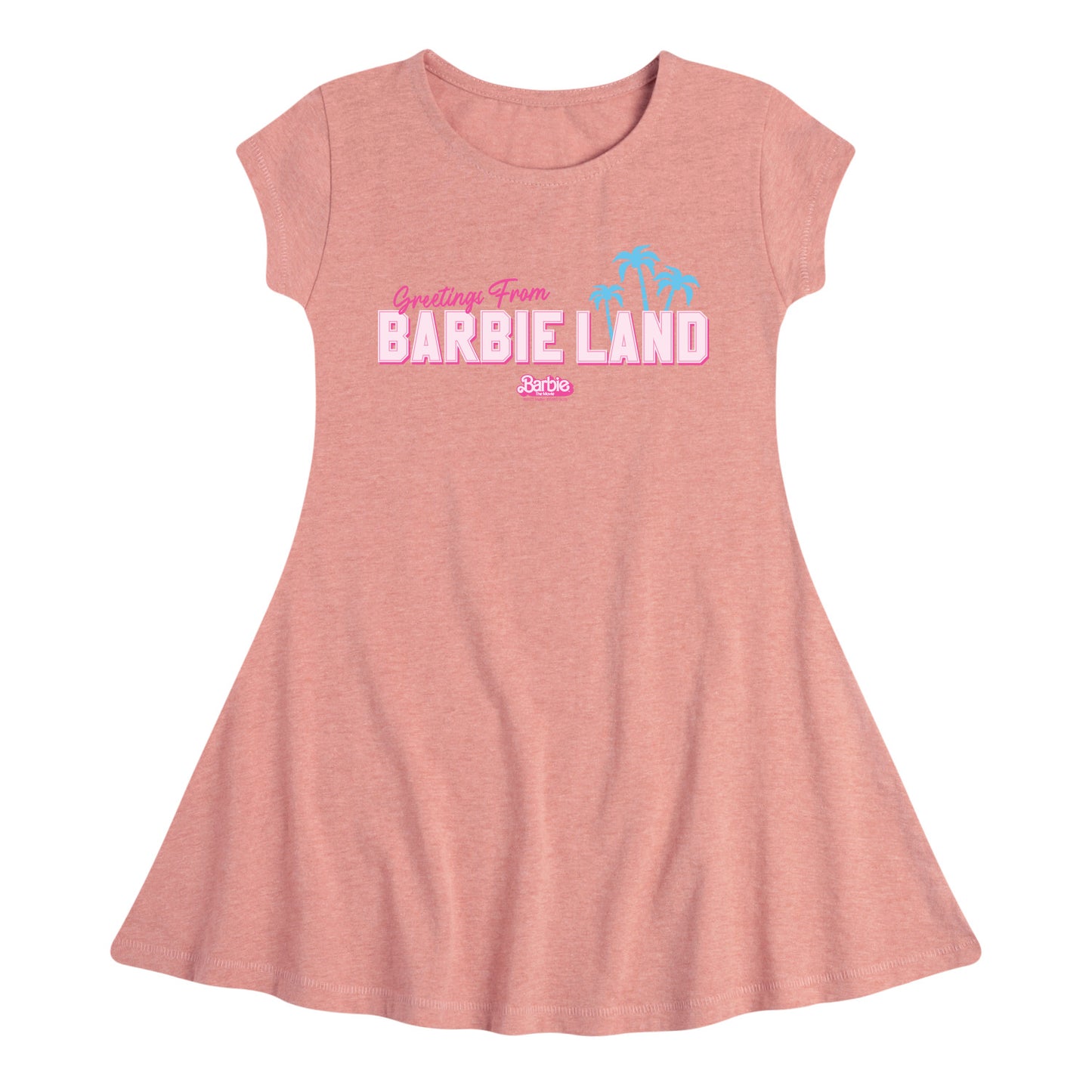 Barbie - Greetings From Barbie Land - Toddler & Youth Girls Fit & Flare Dress