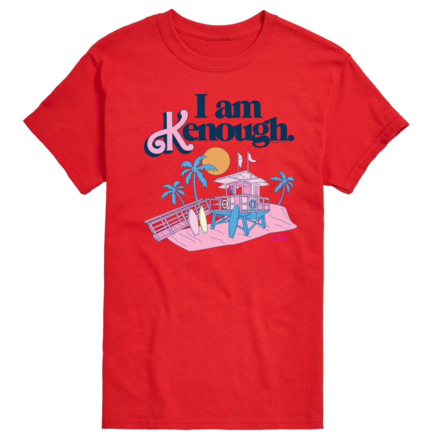 Barbie The Movie - I Am Kenough Lifeguard Stand - Men's Short Sleeve Graphic T-Shirt