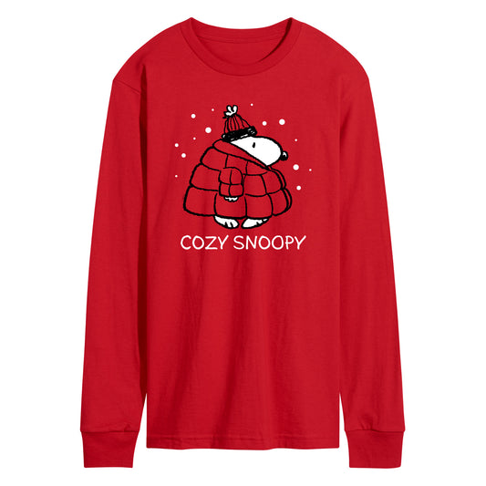Peanuts - Cozy Snoopy - Men's Long Sleeve T-Shirt