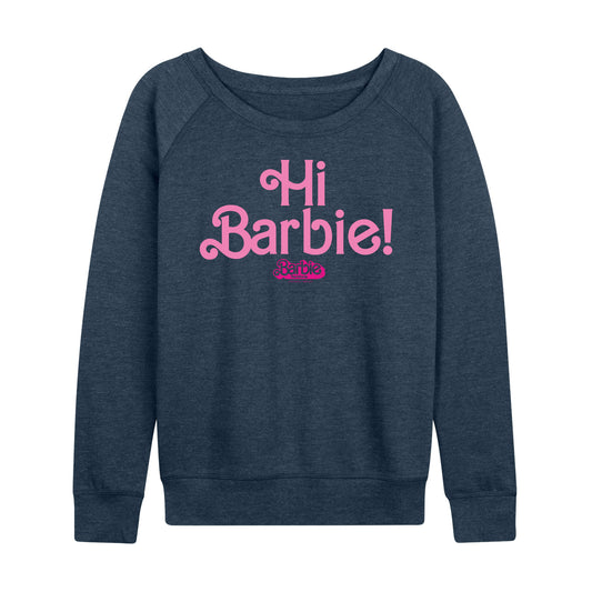 Barbie The Movie - Hi Barbie - Women's Lightweight French Terry Long Sleeve Shirt