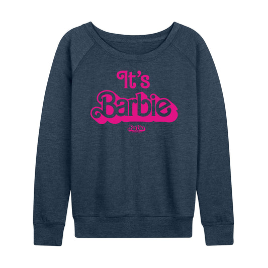 Barbie The Movie - It's Barbie Pink - Women's Lightweight French Terry Long Sleeve Shirt