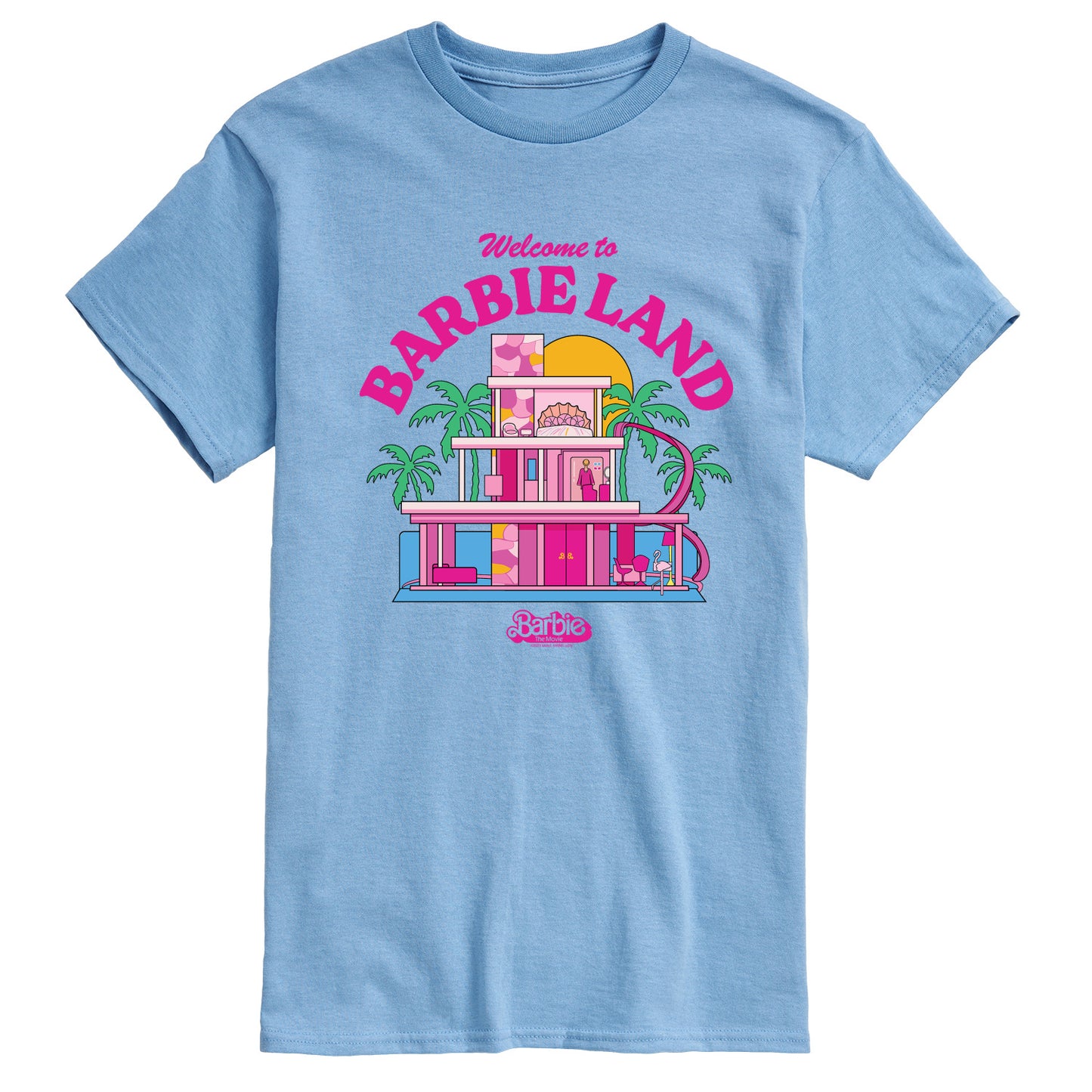 Barbie The Movie - Welcome To Barbie Land - Men's Short Sleeve Graphic T-Shirt