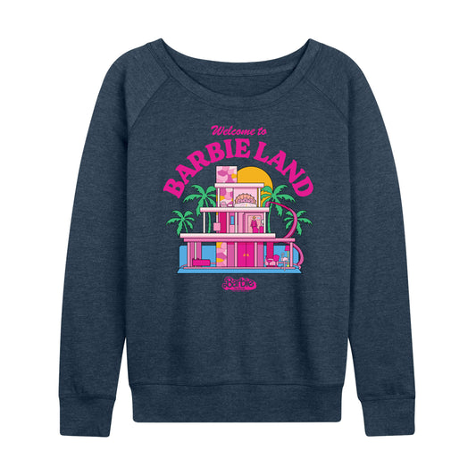 Barbie The Movie - Welcome To Barbie Land - Women's Lightweight French Terry Long Sleeve Shirt