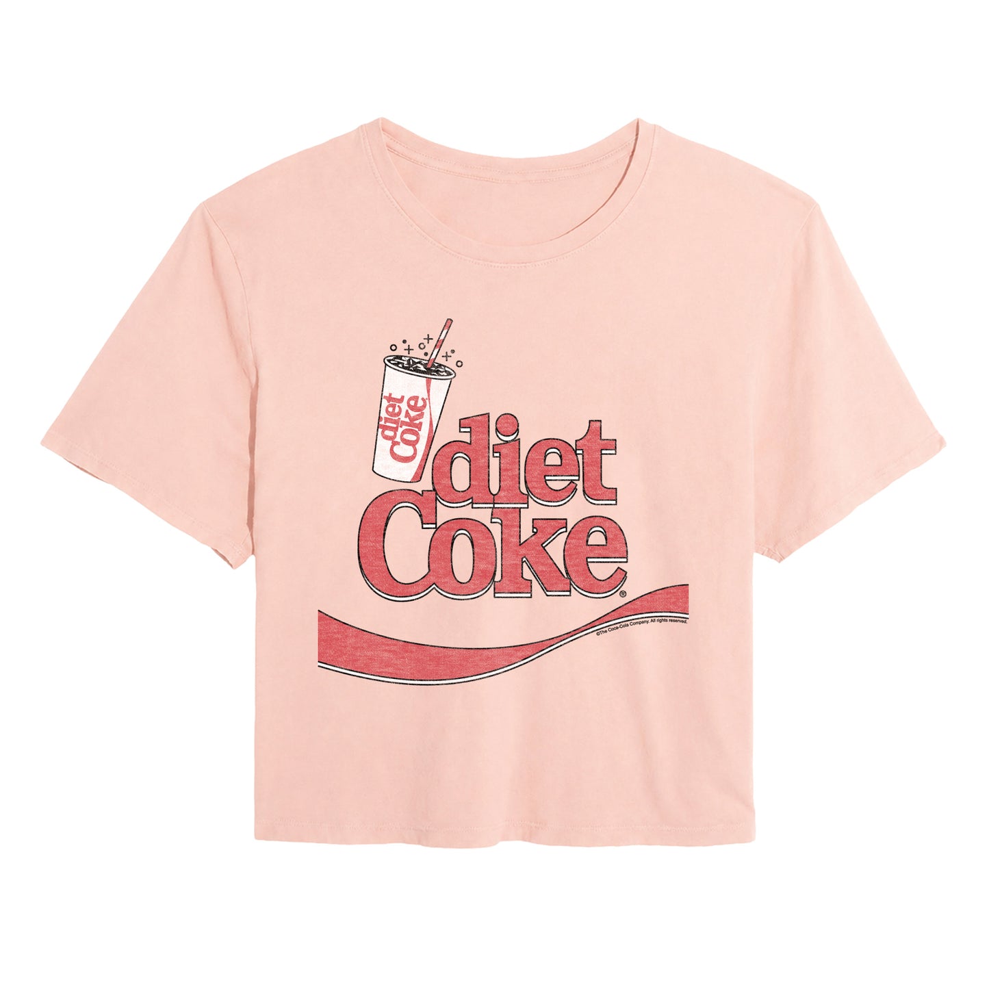 Coca-Cola - Drink Diet - Juniors Cropped Graphic T-Shirt