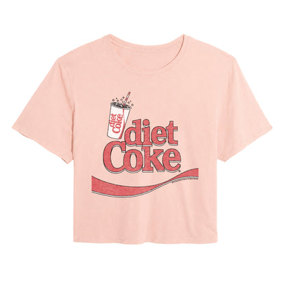 Coca-Cola - Drink Diet - Juniors Cropped Graphic T-Shirt