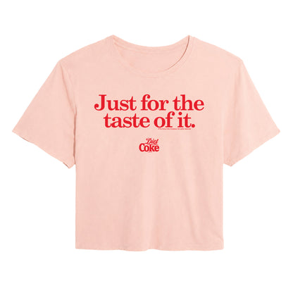 Coca-Cola - Just For The Taste Of It - Juniors Cropped Graphic T-Shirt