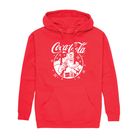 Coca-Cola - Santa Circle - Men's Long Sleeve Fleece Pullover Hoodie