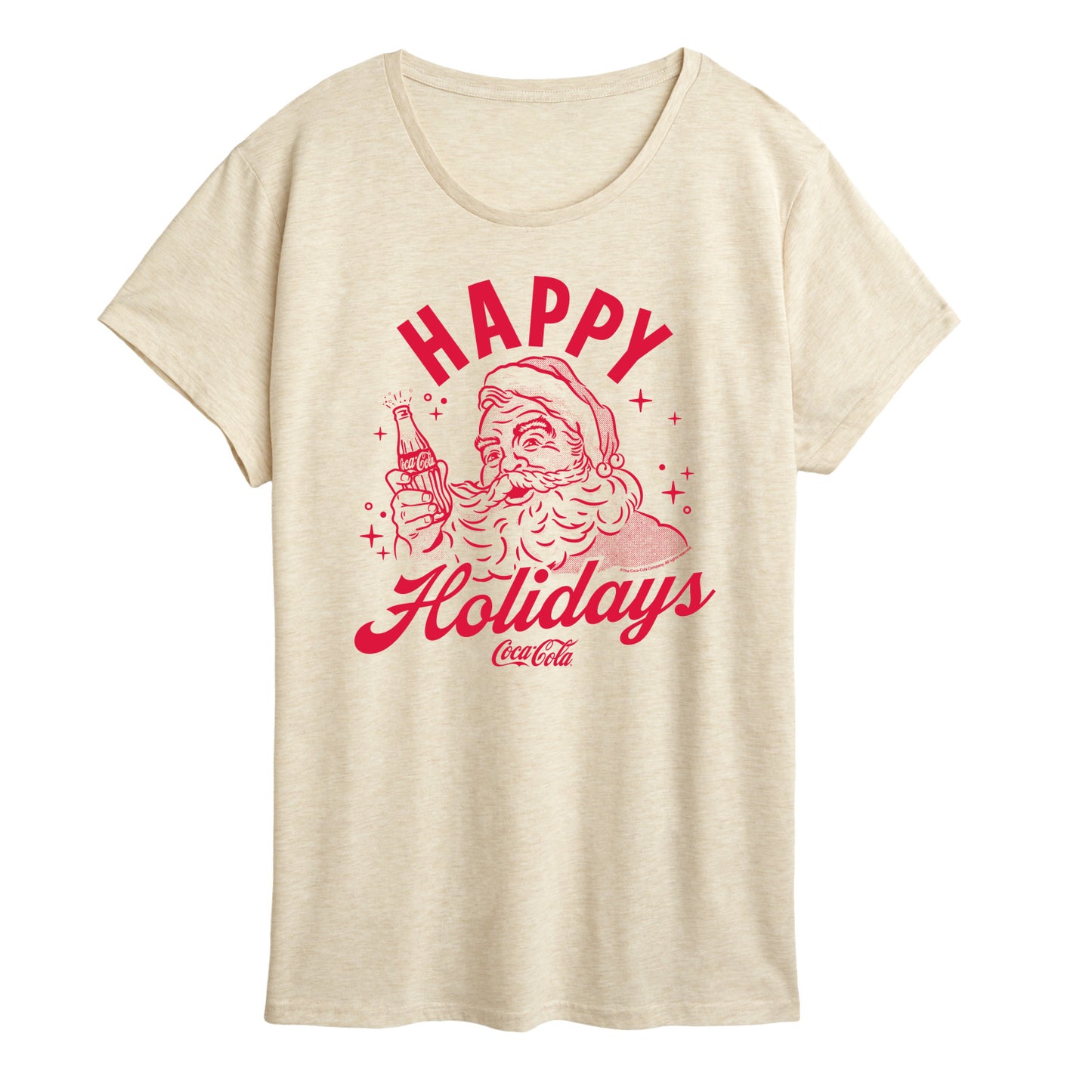 Coca-Cola - Happy Holidays Coke - Women's Short Sleeve Graphic T-Shirt