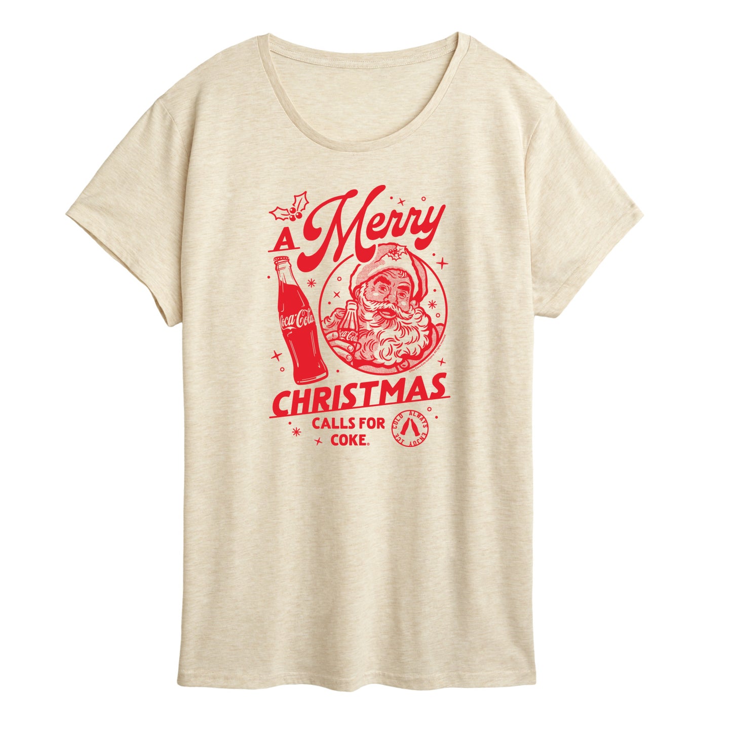 Coca-Cola - Merry Christmas Calls For Coke - Women's Short Sleeve Graphic T-Shirt