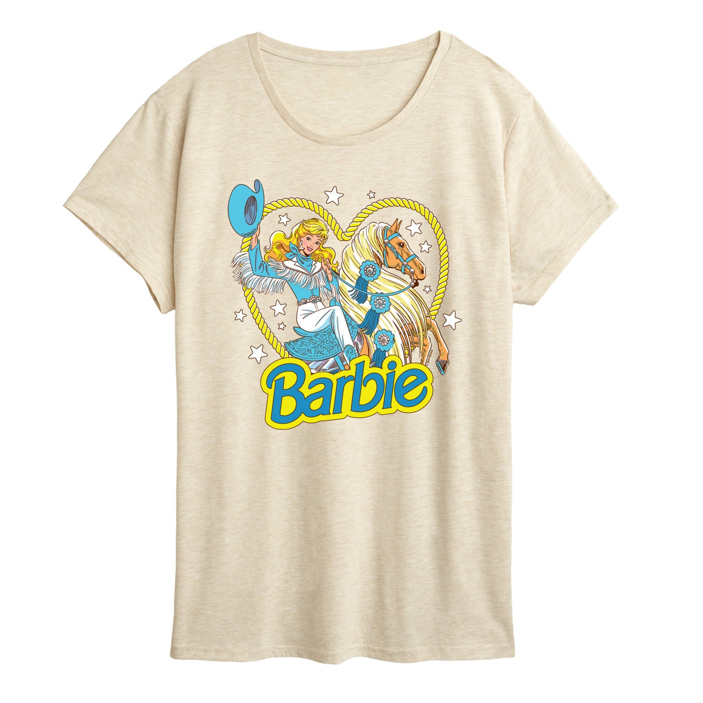Barbie - Retro Western Comic-Women's Short Sleeve Graphic T-Shirt