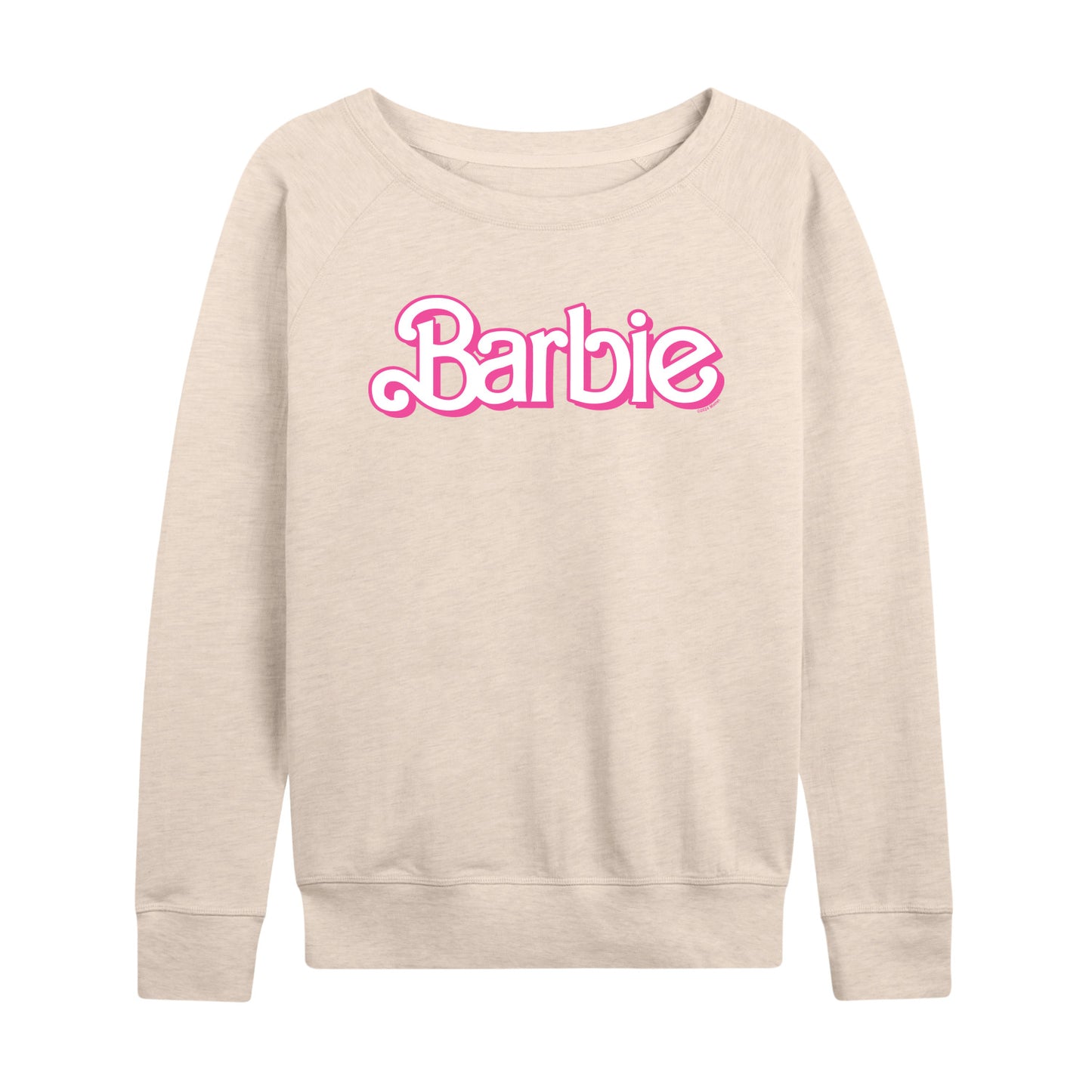 Barbie - Logo Retro-Women's French Terry Long Sleeve Shirt
