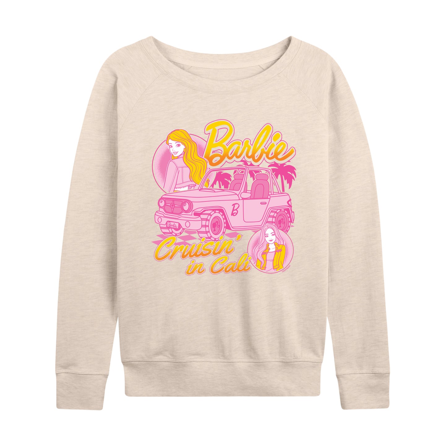 Barbie - Cruisin In Cali - Women's French Terry Long Sleeve Shirt