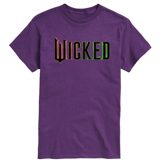 Wicked - theatrical Rainbow Logo - Men's Short Sleeve Graphic T-Shirt