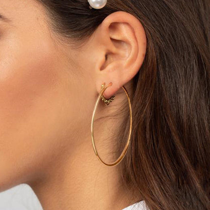 Mint & Lily Endless Hoop Earrings