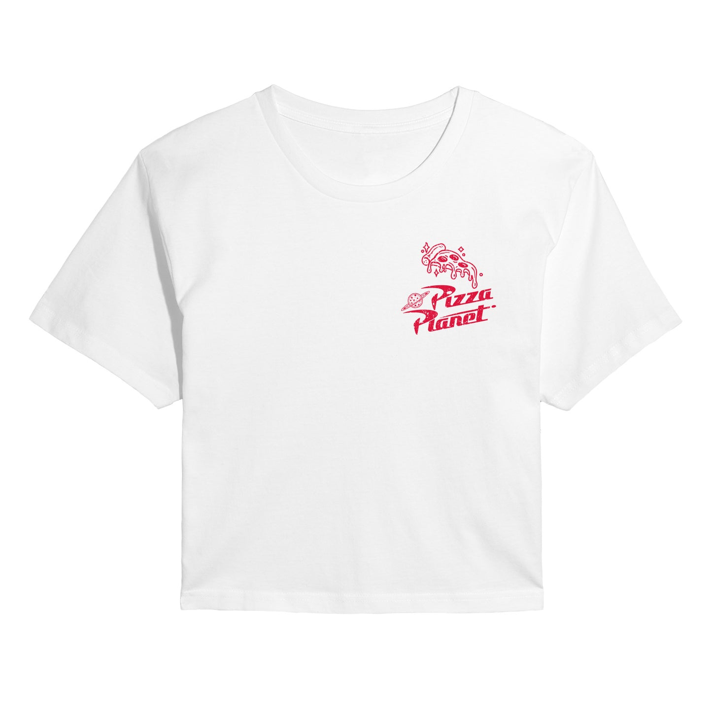Toy Story - Pizza Planet - Juniors Cropped Graphic T-Shirt