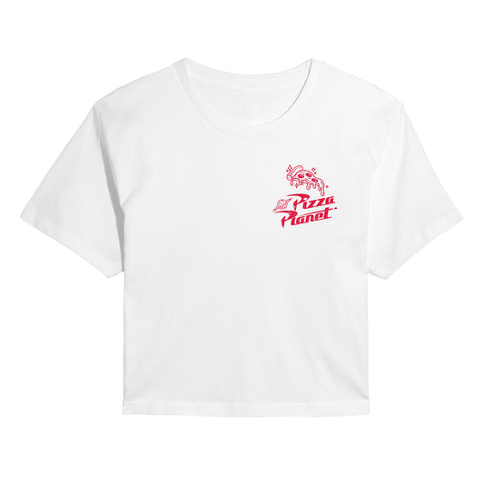 Toy Story - Pizza Planet - Juniors Cropped Graphic T-Shirt