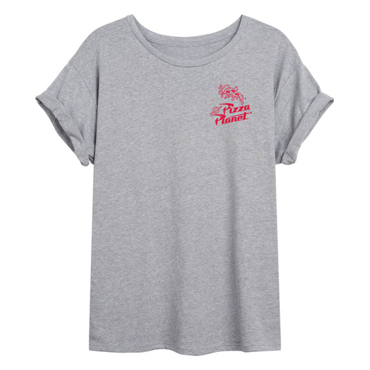 Toy Story - Pizza Planet - Juniors Oversized Graphic T-Shirt