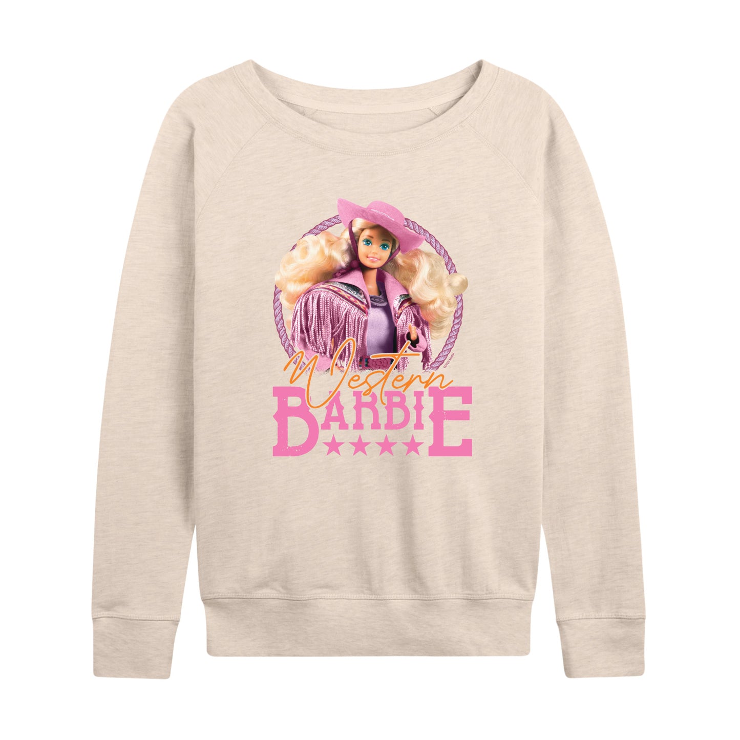 Barbie - Western - Women's French Terry Long Sleeve Shirt
