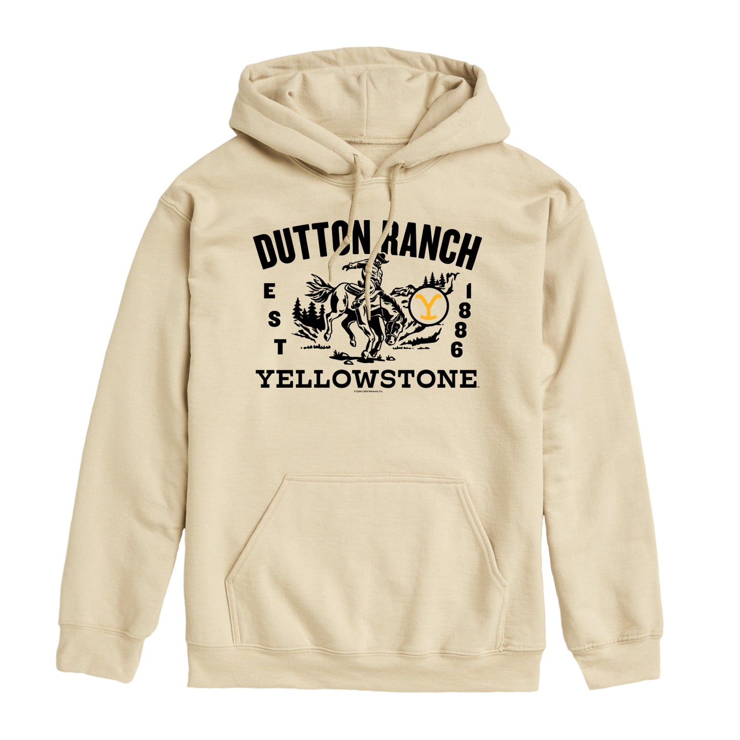 Yellowstone - Dutton Ranch Cowboy - Men's Fleece Hoodie Sweatshirt