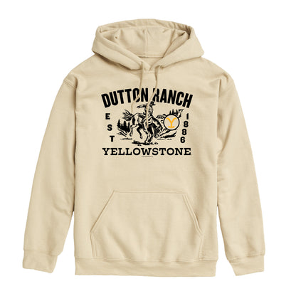 Yellowstone - Dutton Ranch Cowboy - Men's Fleece Hoodie Sweatshirt