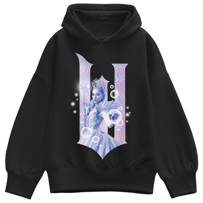 Wicked - Glinda Girl In The Bubble - Ladies Oversized Fleece Hoodie Sweatshirt