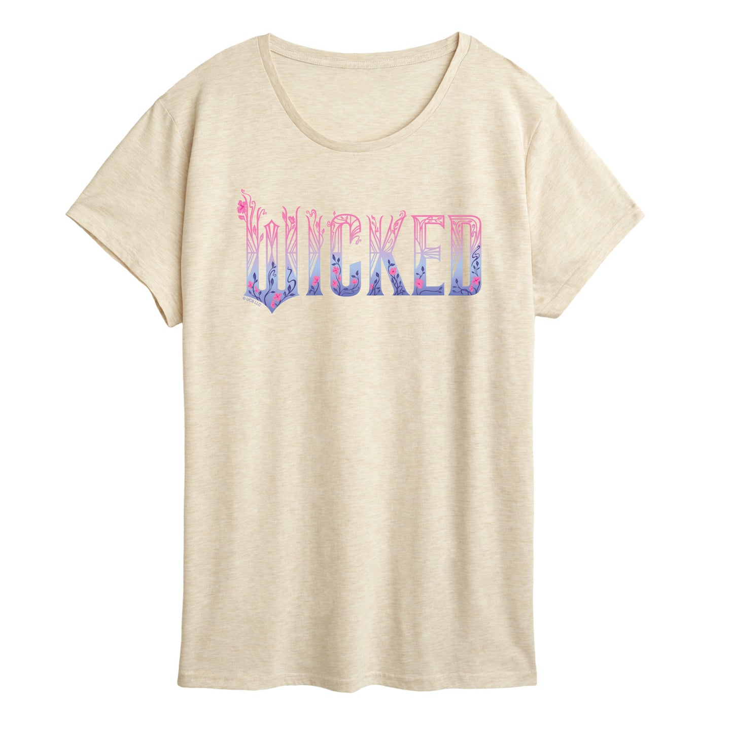 Wicked: Part 2 -  Floral Ombre Logo - Women's Short Sleeve Graphic T-Shirt
