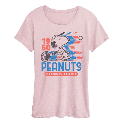 Peanuts - Tennis Team - Women's Short Sleeve Graphic T-Shirt