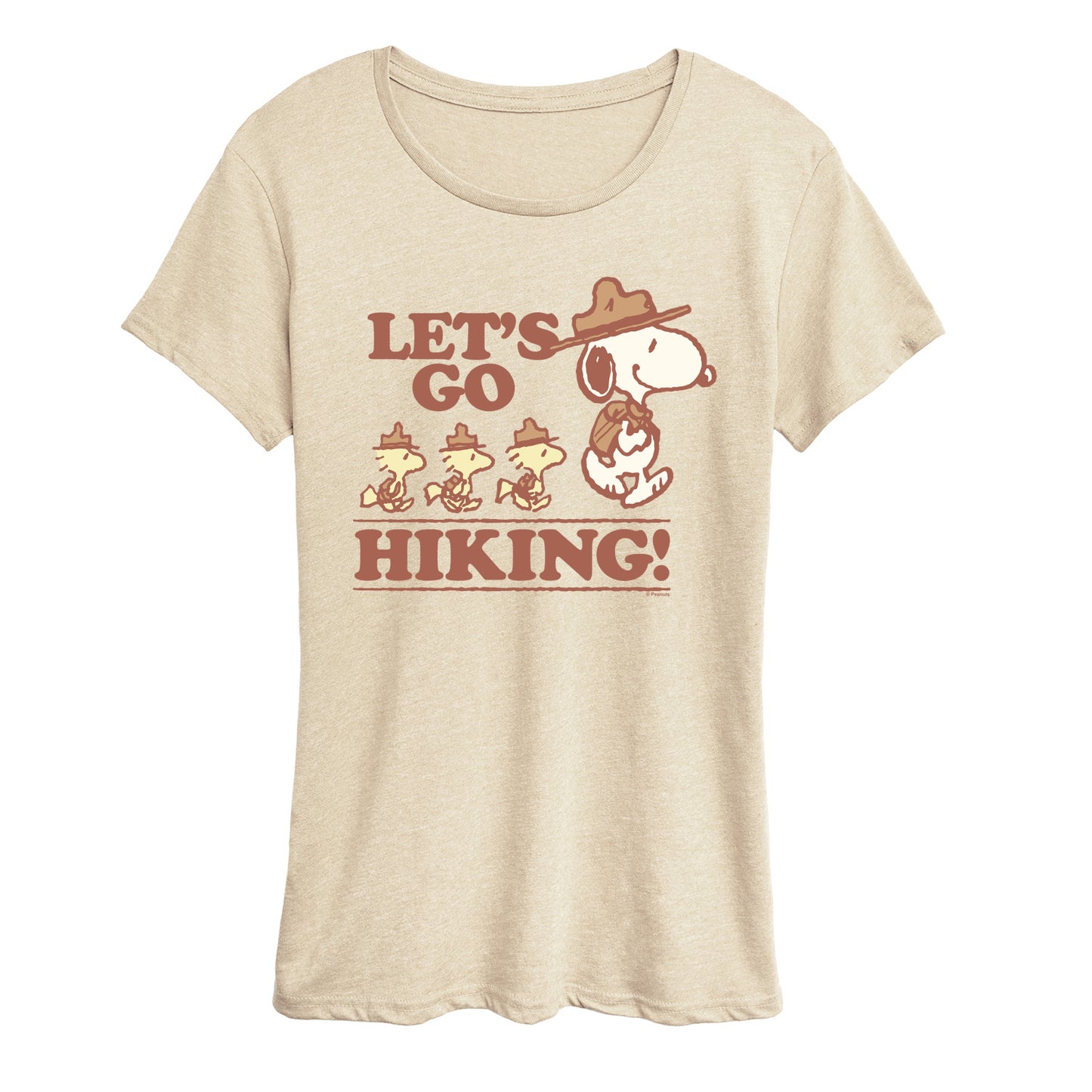 Peanuts - Lets Go Hiking - Women's Short Sleeve Graphic T-Shirt