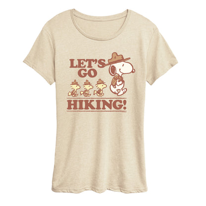 Peanuts - Lets Go Hiking - Women's Short Sleeve Graphic T-Shirt