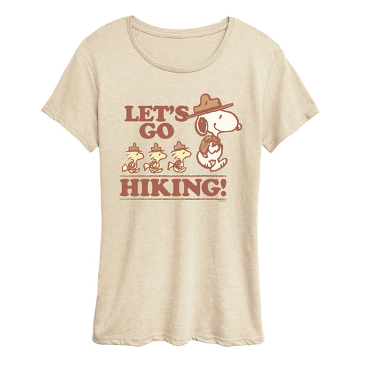 Peanuts - Lets Go Hiking - Women's Short Sleeve Graphic T-Shirt