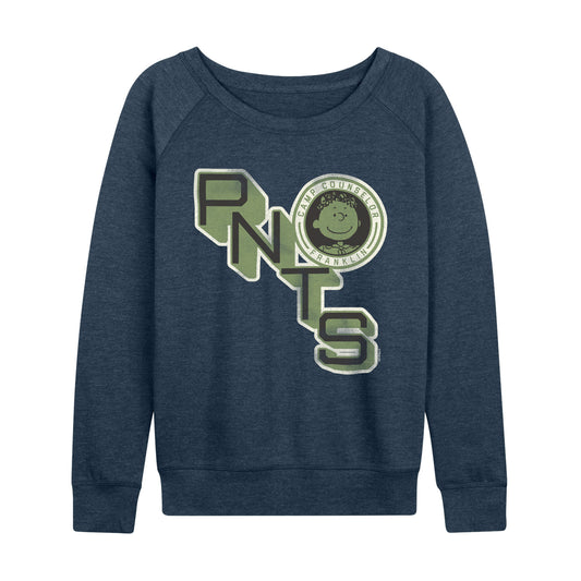 Peanuts - Franklin Camp Counselor - Women's French Terry Long Sleeve Pullover