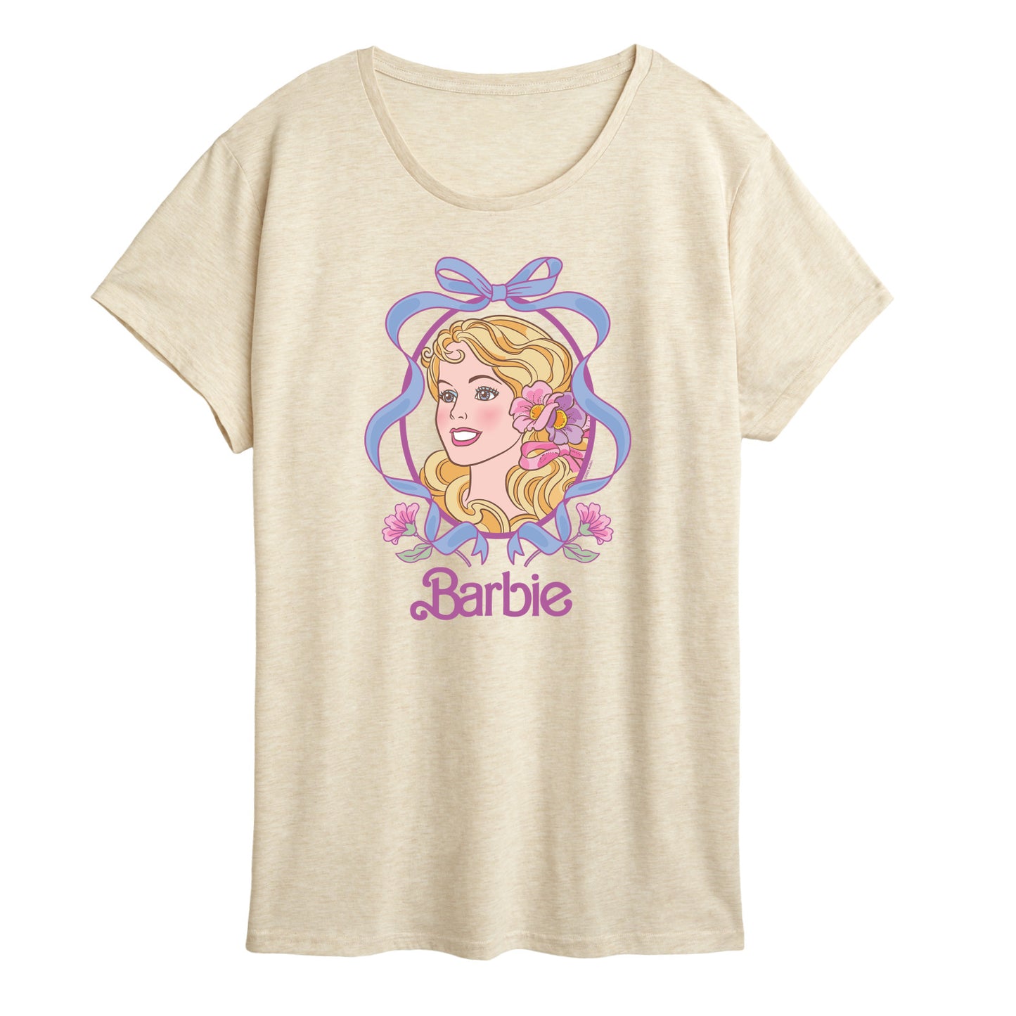 Barbie - Portrait Floral Coquette Bow - Women's Short Sleeve Graphic T - Shirt