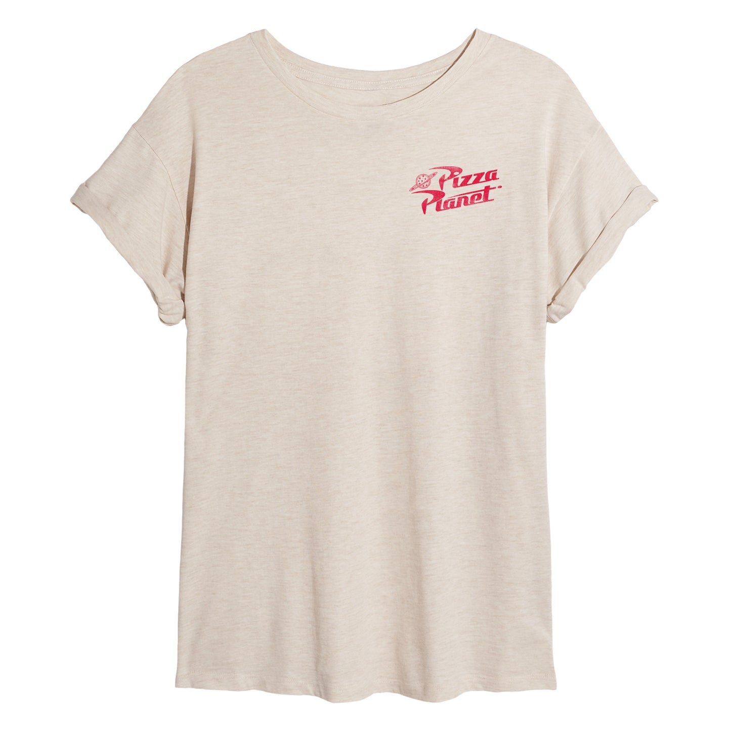 Toy Story 4 - Pizza Planet Food Order - Womens Oversized Graphic T-Shirt