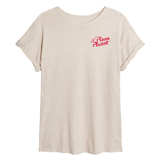 Toy Story 4 - Pizza Planet Food Order - Womens Oversized Graphic T-Shirt