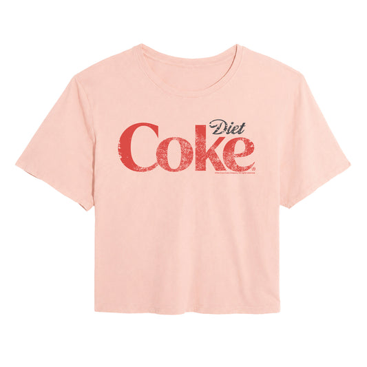 Coca-Cola - Diet Logo - Juniors Cropped Graphic T-Shirt